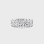 Oval-Cut Half-Eternity Ring | Lab-Grown Diamond