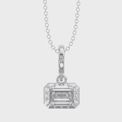 Celestia Emerald Cut Lab Grown Diamond Pendant