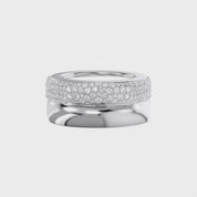 Moissanite studded Luxury statement Oura Ring Jacket