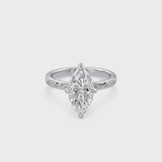 Filigree Solitaire Engagement Ring Lab Grown Diamond