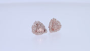 Lion Head Stud Earrings for Men Lab Created Moissanite Diamond