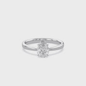 Pear-Cut Solitaire Engagement Ring | Lab-Grown Diamond