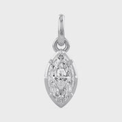 Marquise-Cut Solitaire Pendant | Lab-Grown Diamond