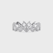 Asscher-Cut Full-Eternity Ring | Lab-Grown Diamond
