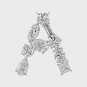 Initial Letter Pendant Multi Shape Lab Grown Diamond