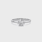 Solitaire Engagement Ring Round Lab Grown Diamond