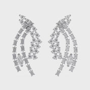 4.95 CCTW Lab Grown Diamond Marquise, Pear & Emerald Earrings