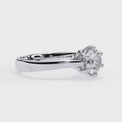 6-Prong Solitaire Lab Grown Diamond Engagement Rings