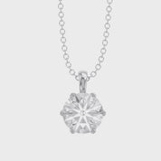 Celeste Round Solitaire Lab Grown Diamond Pendant Necklace