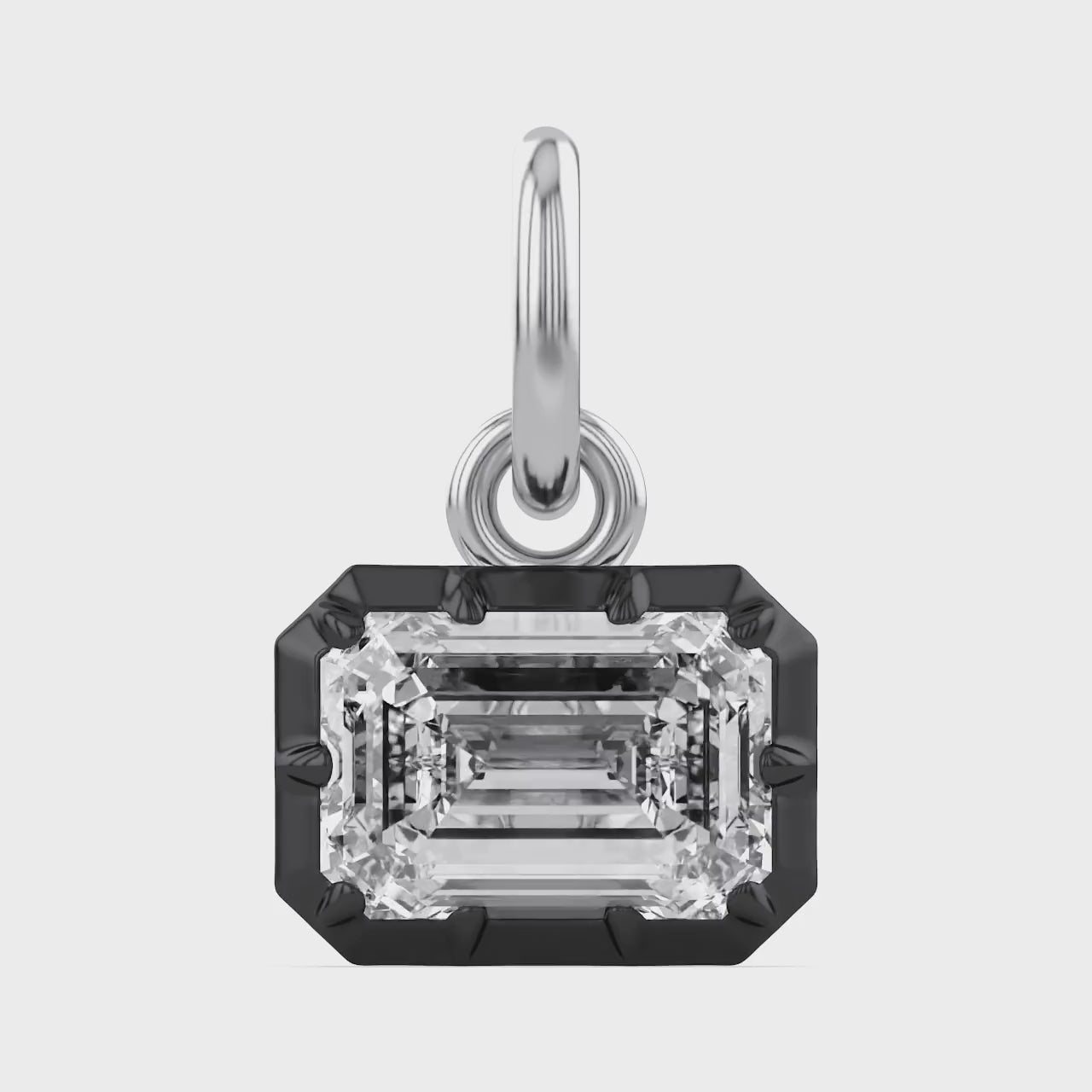 Emerald-Cut Solitaire Pendant | Lab-Grown Diamond