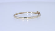 Round Shape 0.50 Carat Lab Created Moissanite Bangle Bracelet