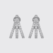 Trident Huggie Lab Grown Diamond Hoop Earrings