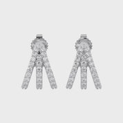 Trident Huggie Lab Grown Diamond Hoop Earrings