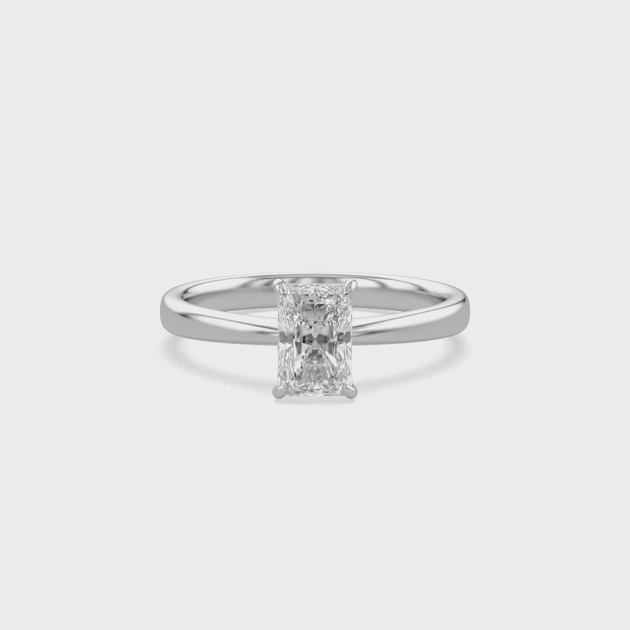 Radiant-Cut Solitaire Engagement Ring | Lab-Grown Diamond