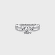 Round Cut Lab Grown Diamond Solitaire Engagement Ring