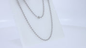 Ball Bead Chain Necklace for Women and Men