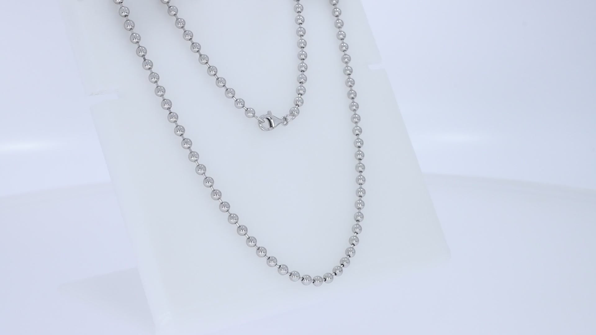 Ball Bead Chain Necklace for Women and Men