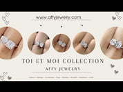 Toi Et Moi 2-Stone Ring In Lab Created Moissanite