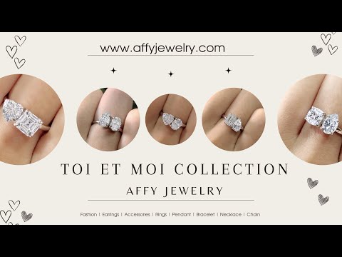 Toi Et Moi 2-Stone Ring In Lab Created Moissanite